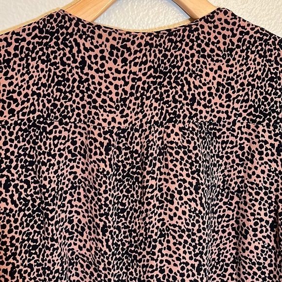 Nwt Leopard Print Long Sleeve Dress - Picture 8 of 15